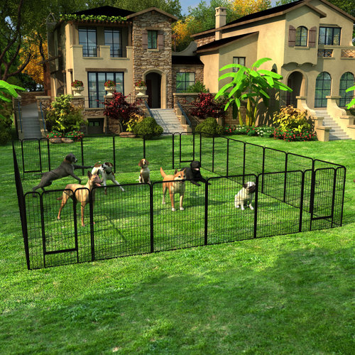 specool 16Panels Folding Exercise Dog Pen Wayfair